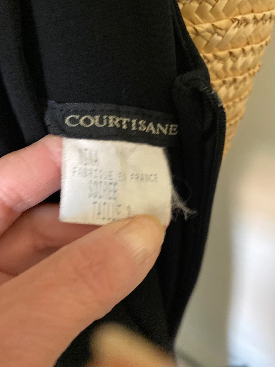 COURTSANE made in France Black Embellished Maxi Dress Size 4 - photo 2