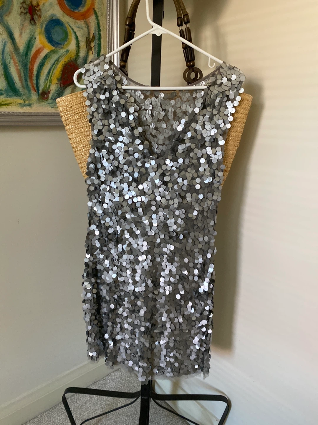 Le Château Silver Sequin Dress M - photo 2