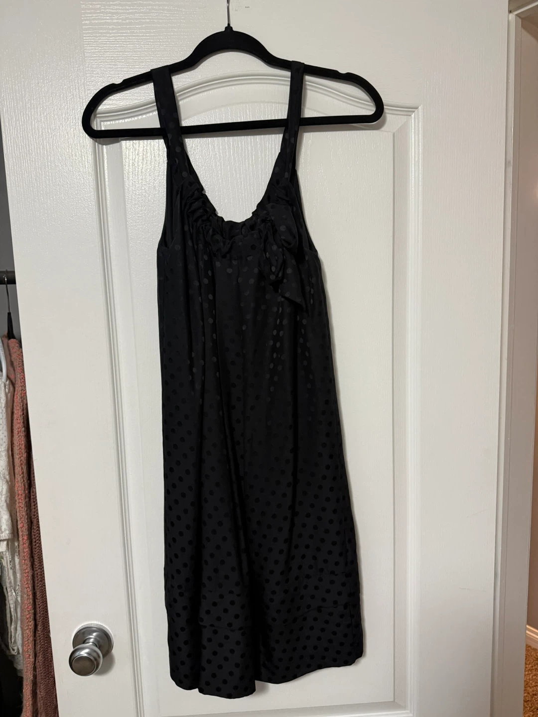 Black Polka Dot Slip Dress