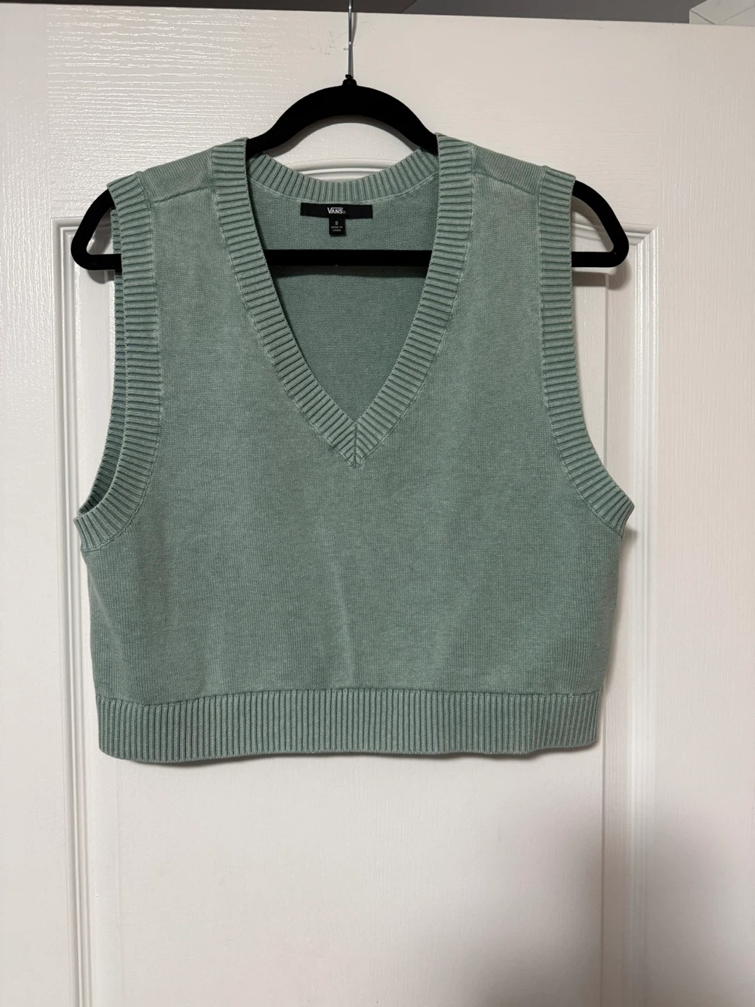 Vans V-Neck Sweater Vest - Green