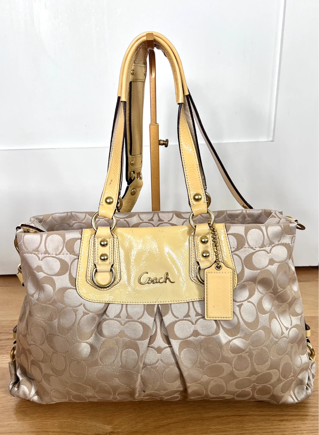Coach Y2K Signature Monogram Tote Bag