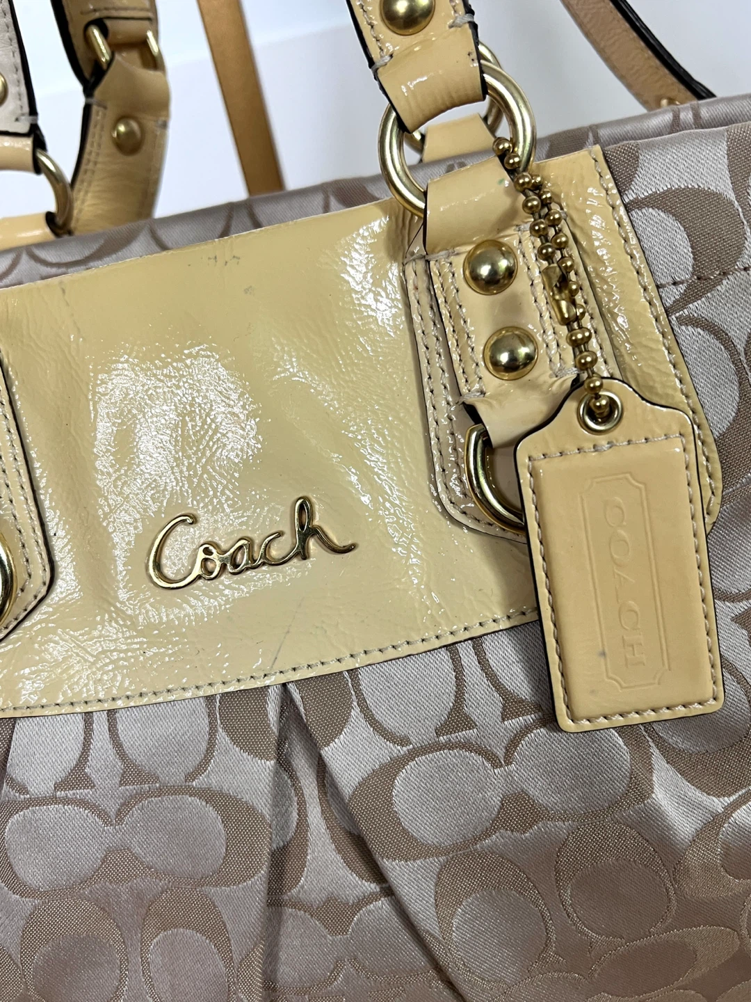 Coach Y2K Signature Monogram Tote Bag - photo 2