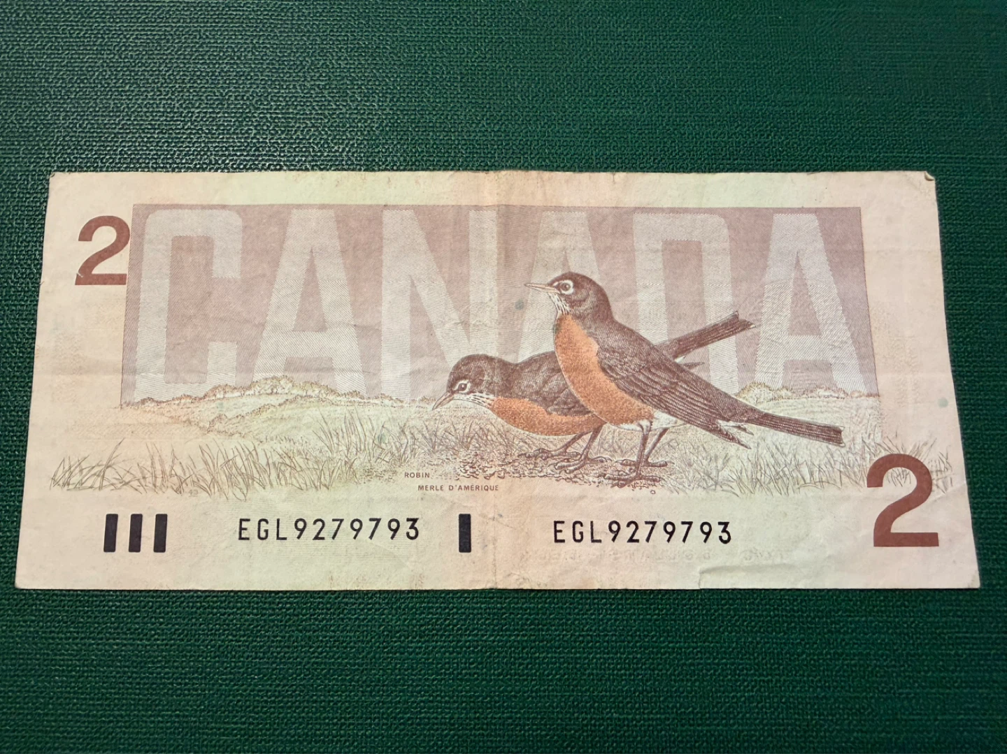 $2 Canadian Bank Note 1986 - photo 2