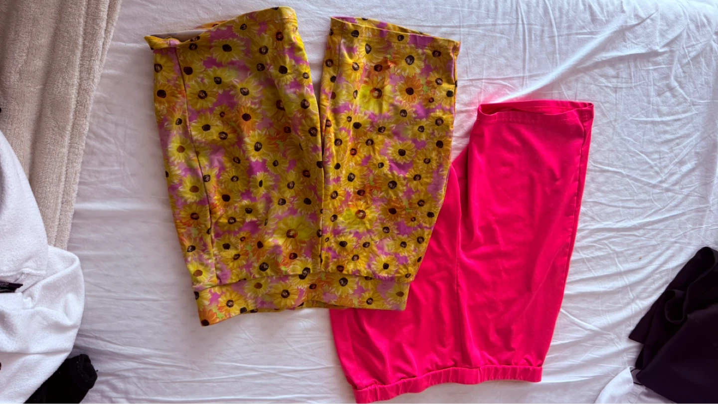 Women's Biker Shorts - Pink & Floral Print - photo 2
