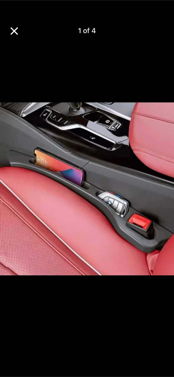 Car Seat Gap Organizer - Black, 2 Pieces