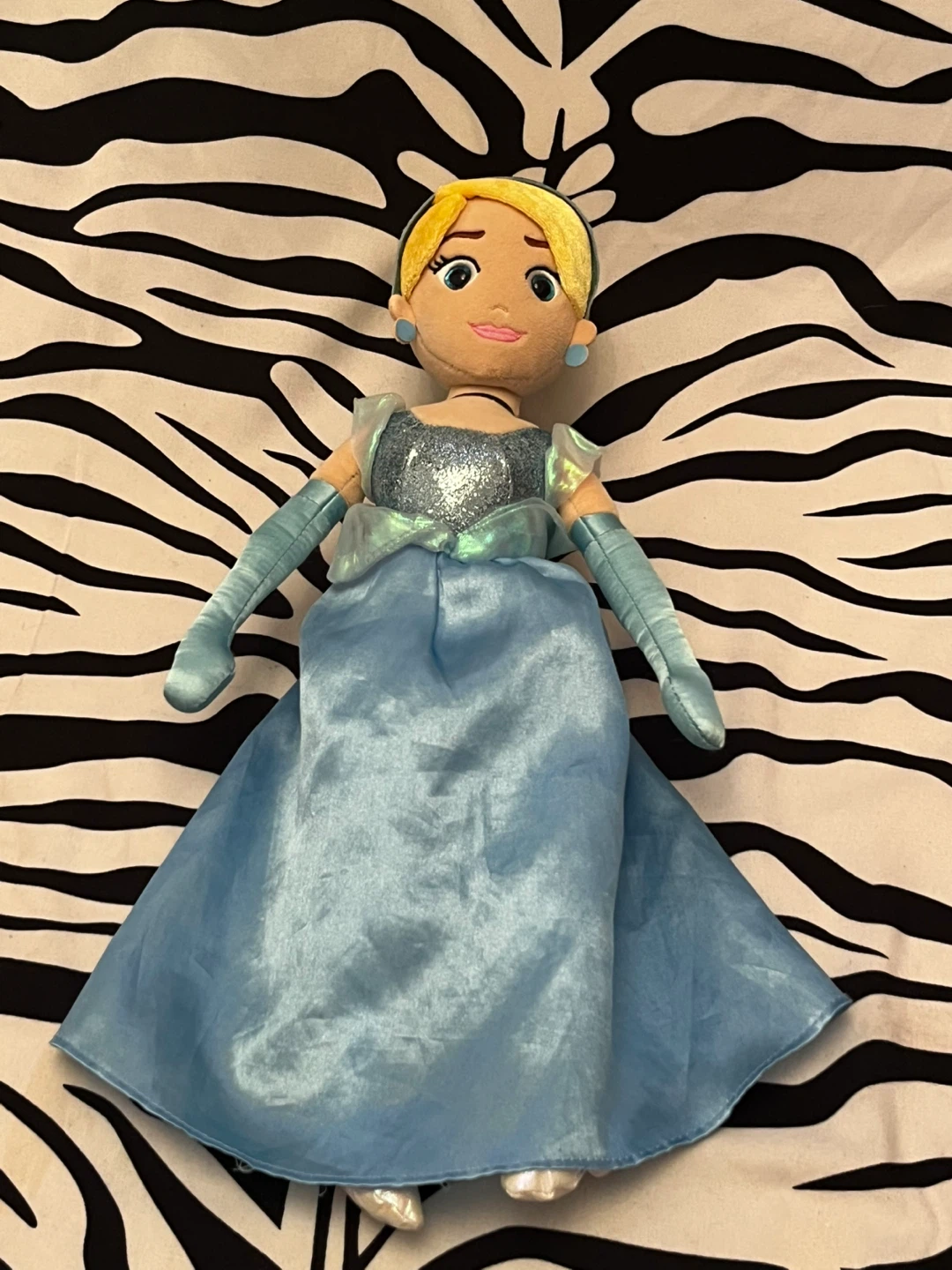 🩵 Disney Ty Cinderella Plush Doll crown 🩵