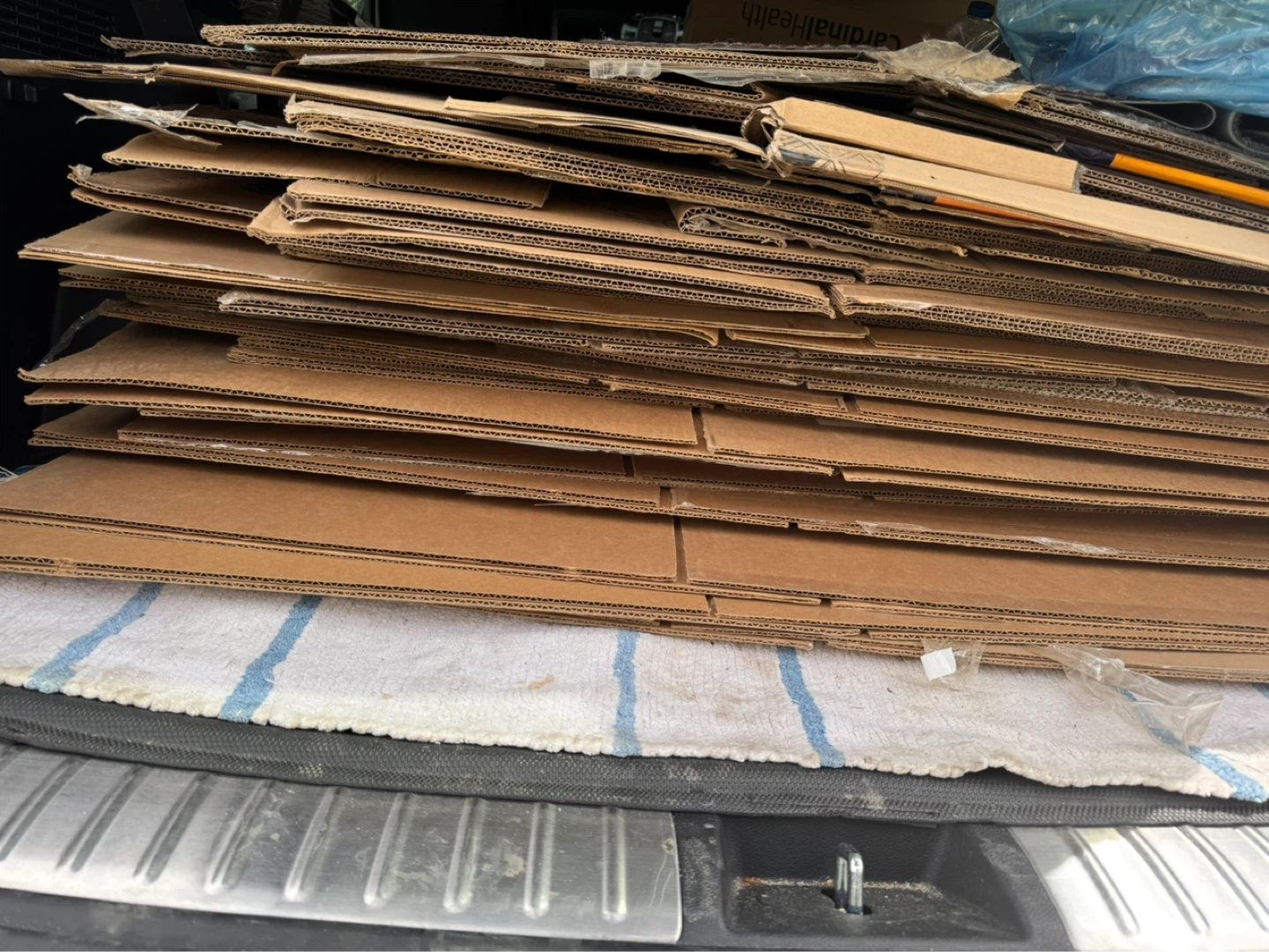 Bundle of Cardboard Moving Boxes