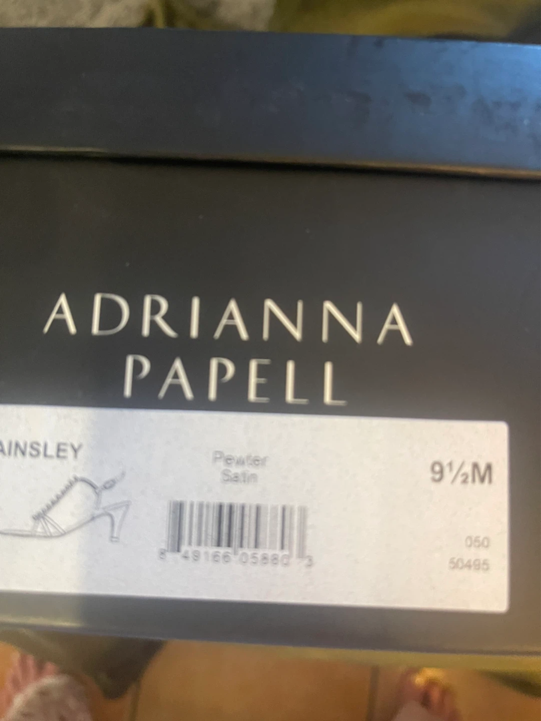 Adrianna Papell Silver Embellished Heels