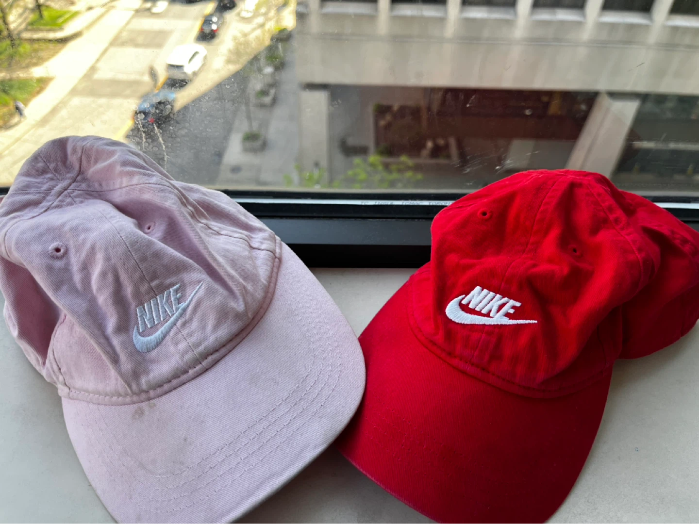 2 Nike Child Hats (Pink & Red)