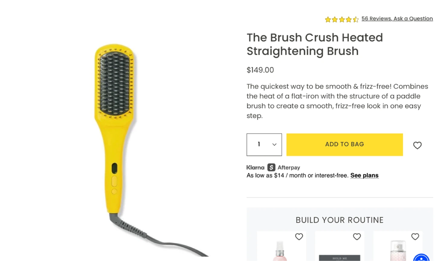 Drybar heated straightening brush