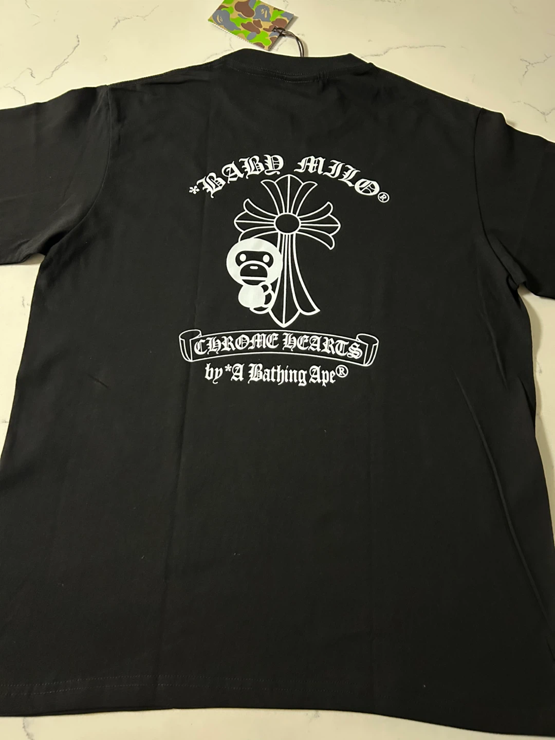 Chrome Hearts x A Bathing Ape Collaboration T-Shirt Black Size M - photo 2