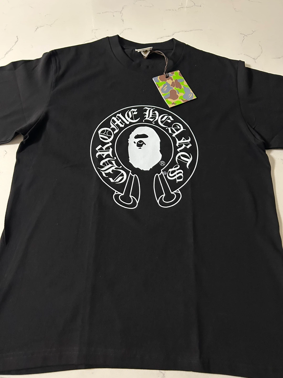 Chrome Hearts x A Bathing Ape Collaboration T-Shirt Black Size M