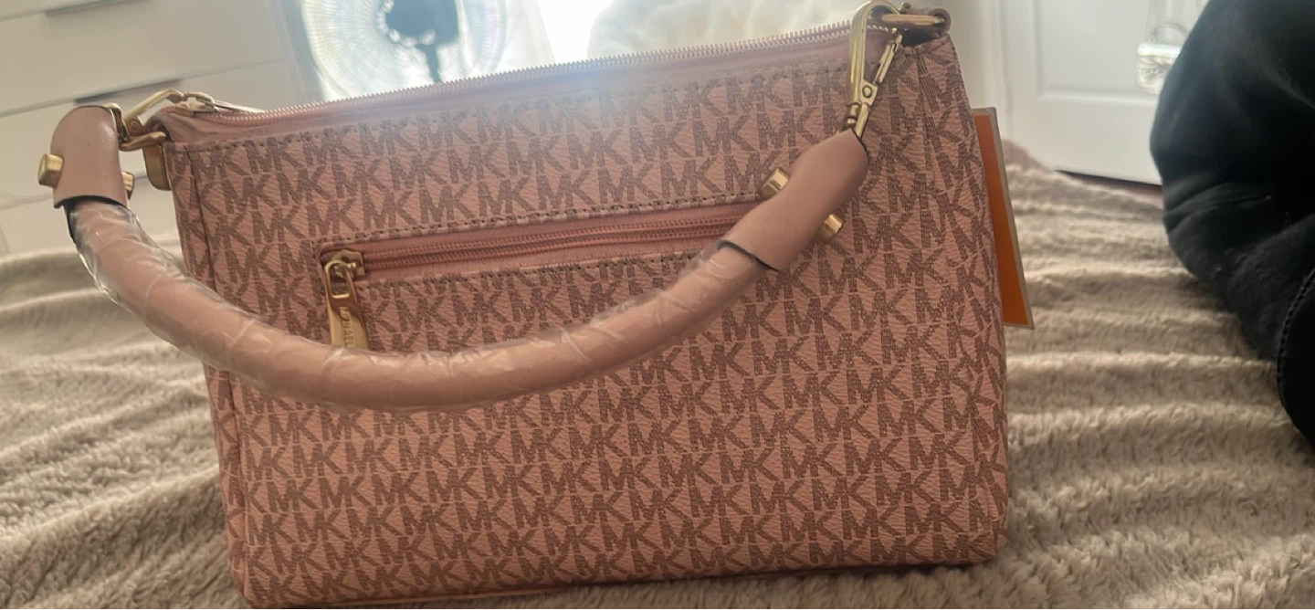 Michael Kors Pink MK Signature Shoulder Bag - photo 3
