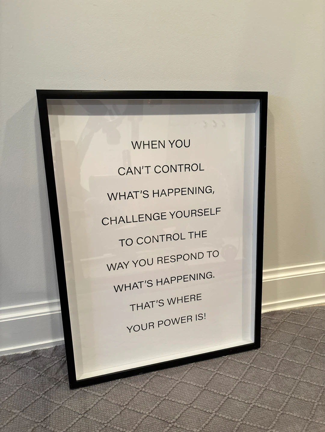Framed Motivational Quote Wall Art