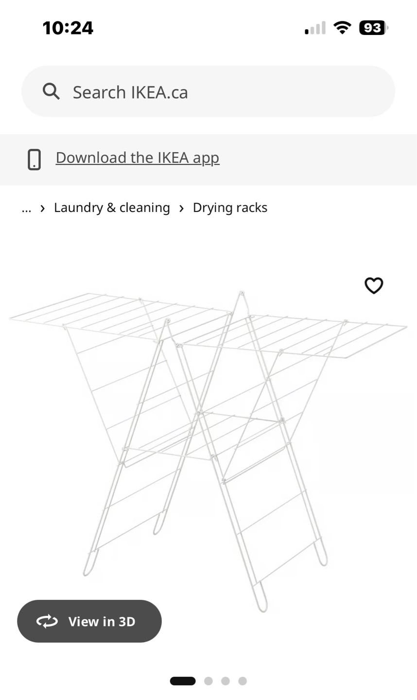 White Folding Drying Rack - photo 3