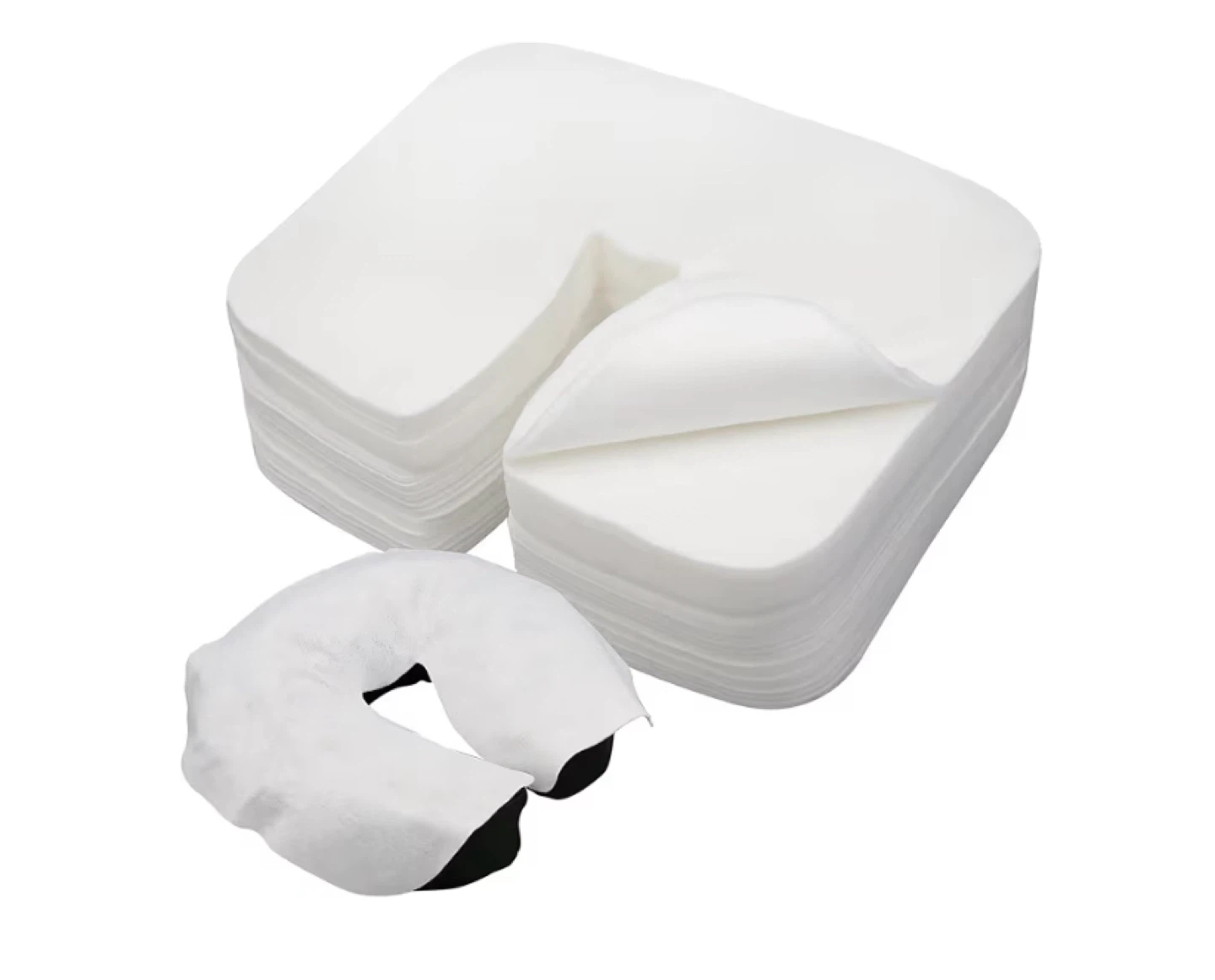 Disposable Face Cradle Covers for Massage Tables - 50 Count
