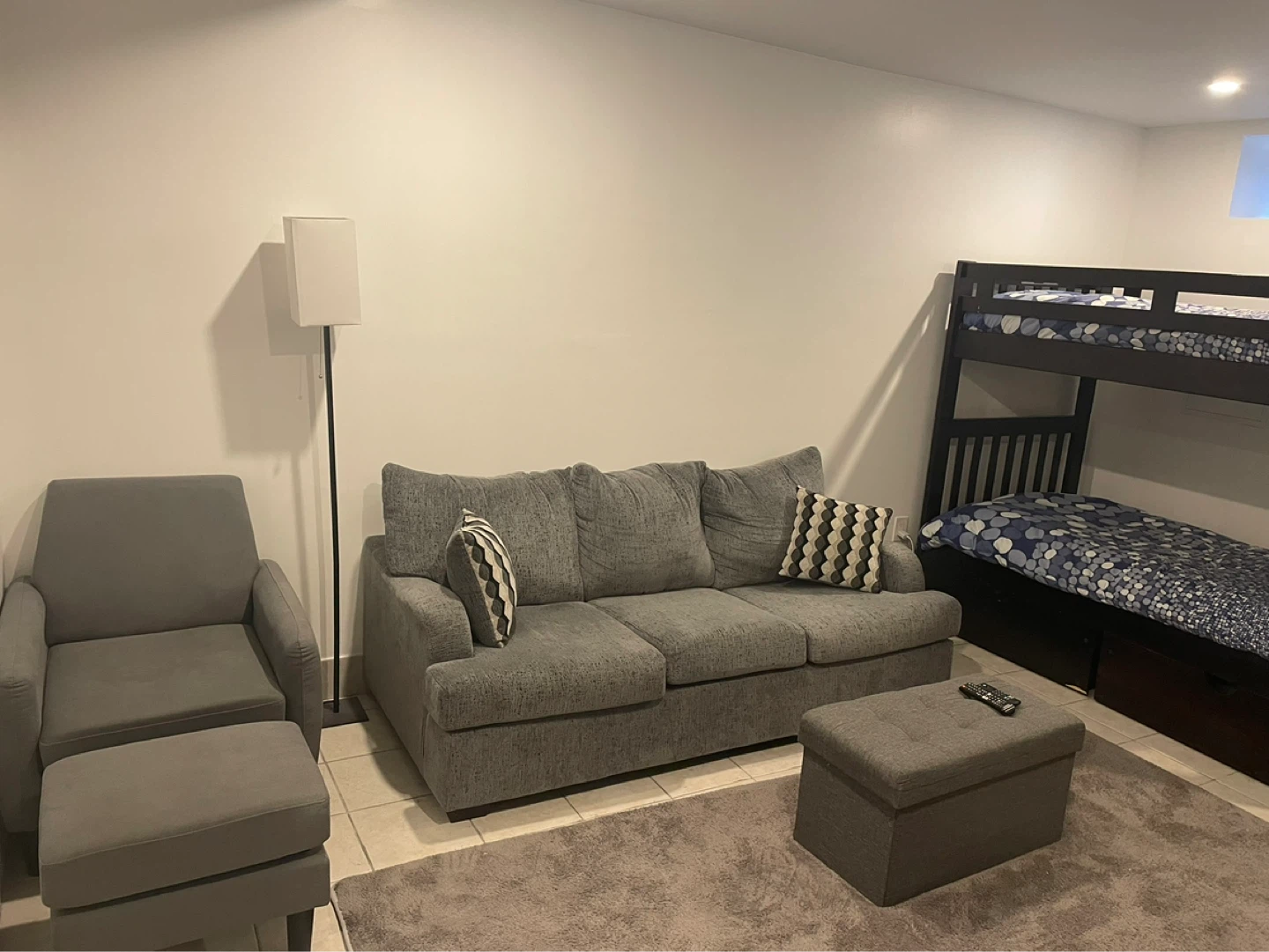 Gray 3-Seater Sofa - photo 2