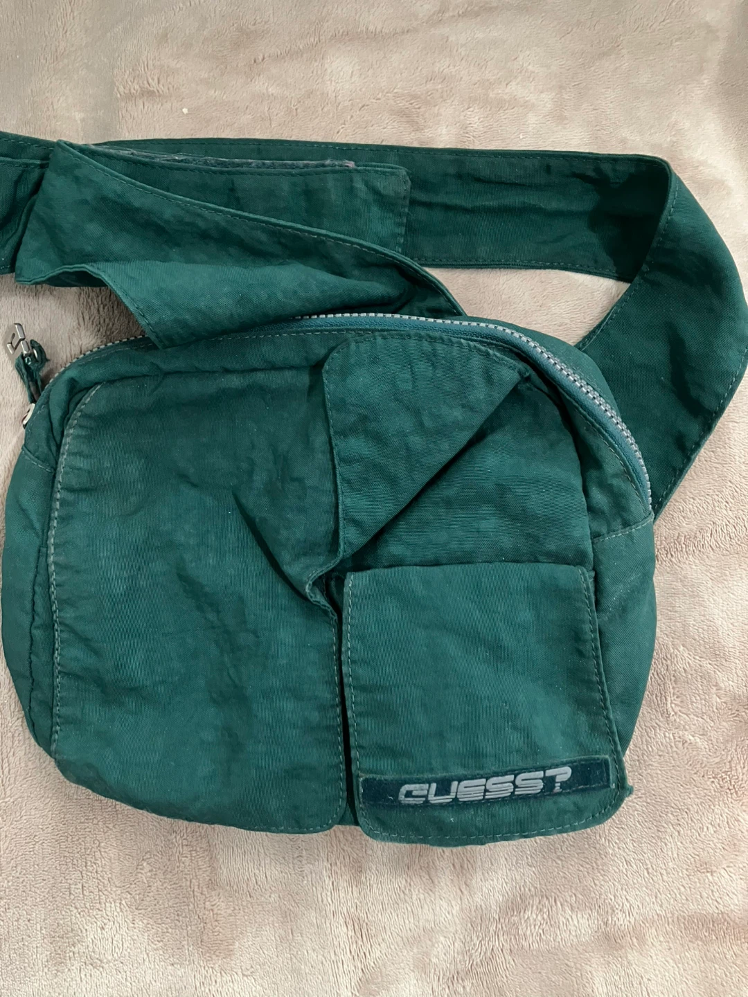 Green Guess Fanny Pack