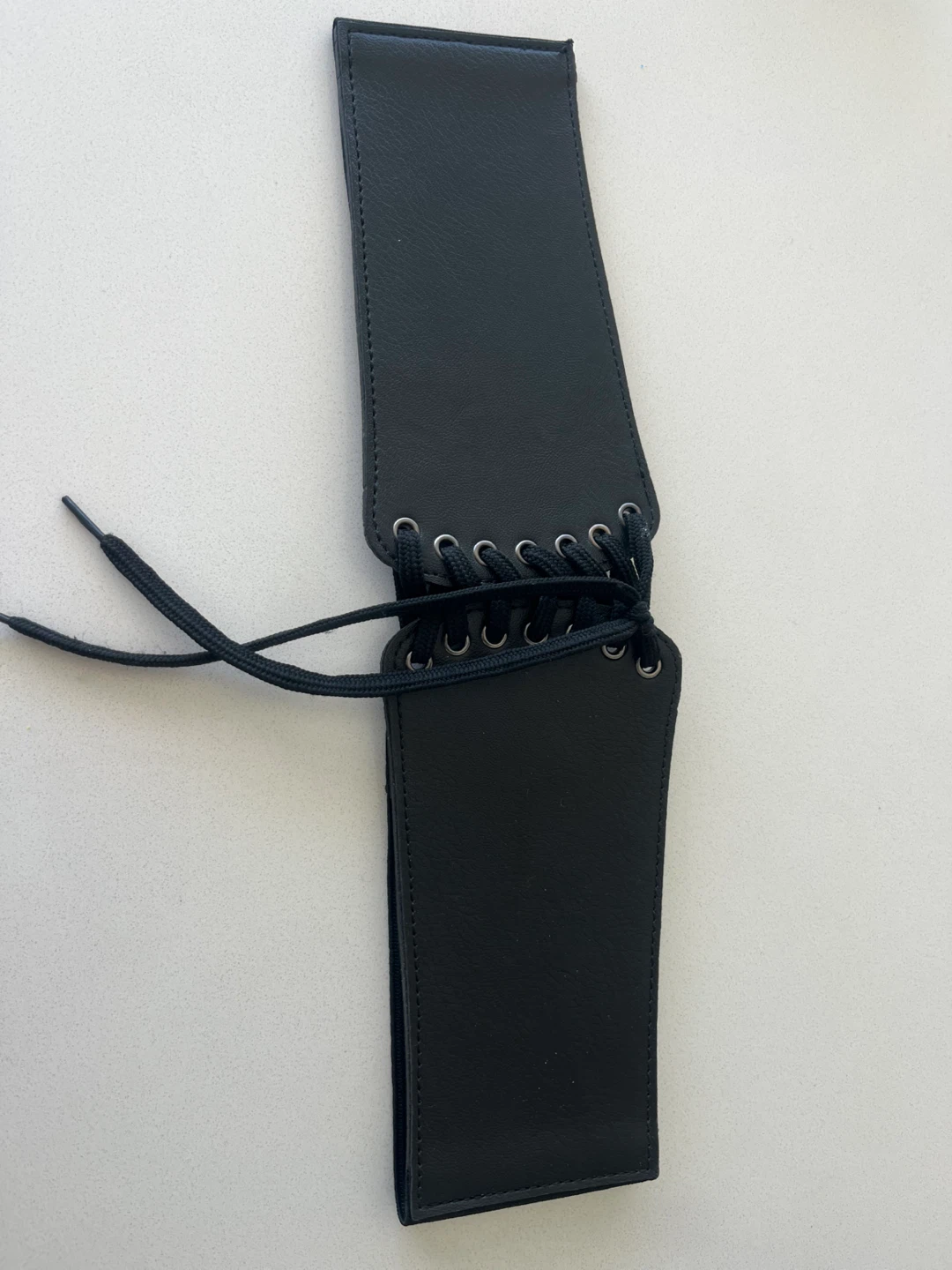 Black Corset Style Wide Elastic Belt