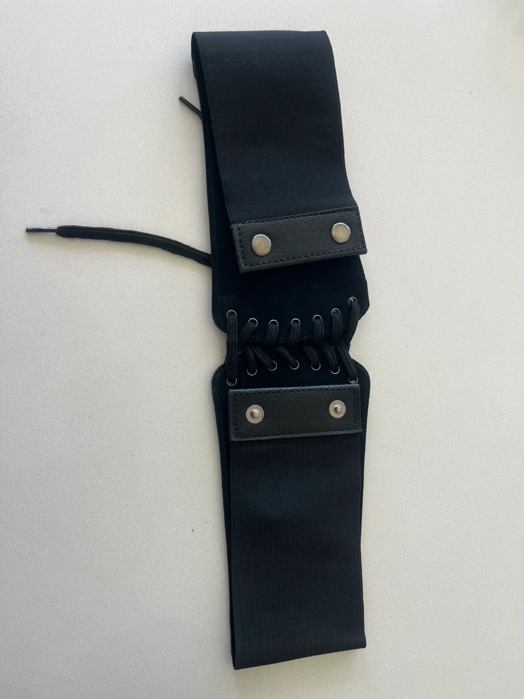 Black Corset Style Wide Elastic Belt - photo 2
