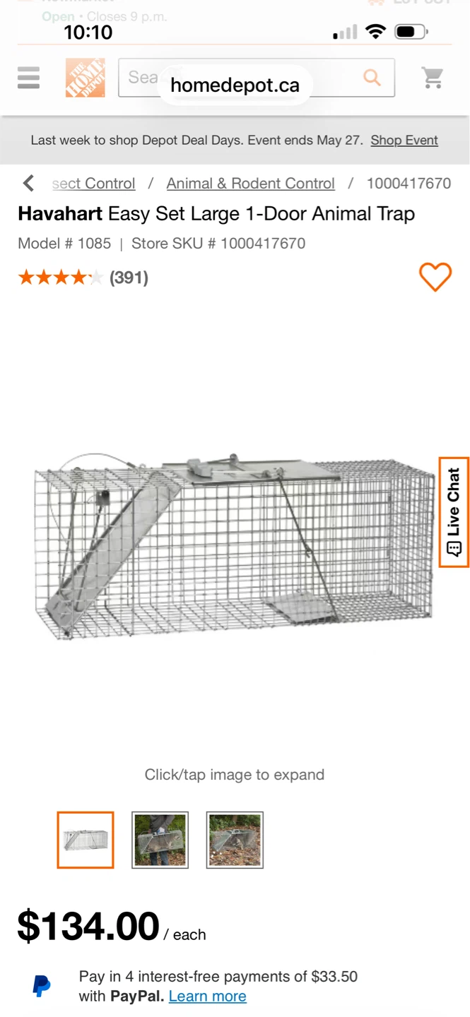 Havahart Easy Set Large 1-Door Animal Trap - photo 4