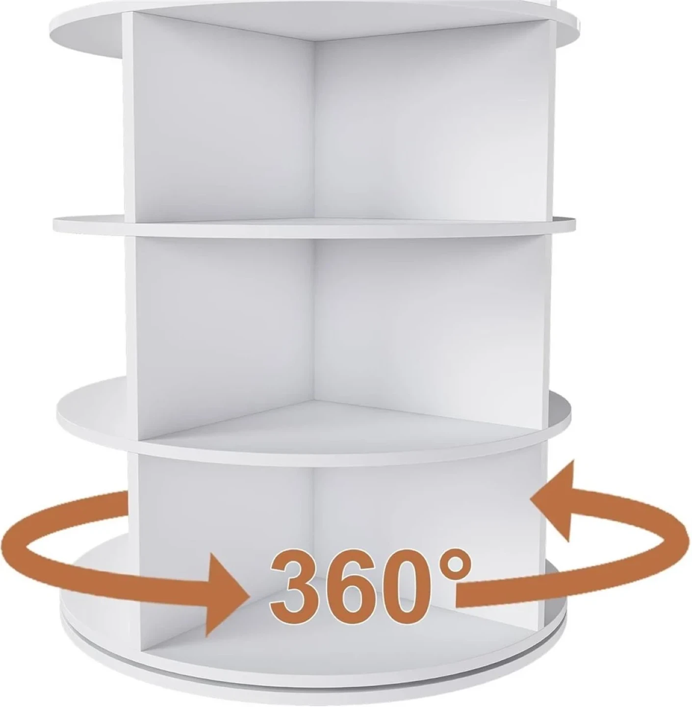 360° Rotating Shoe Rack - White - photo 3