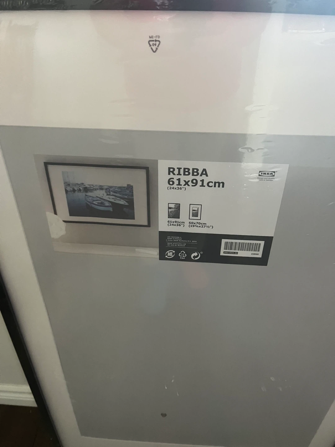 IKEA RIBBA Black Picture Frame 61x91cm - photo 2