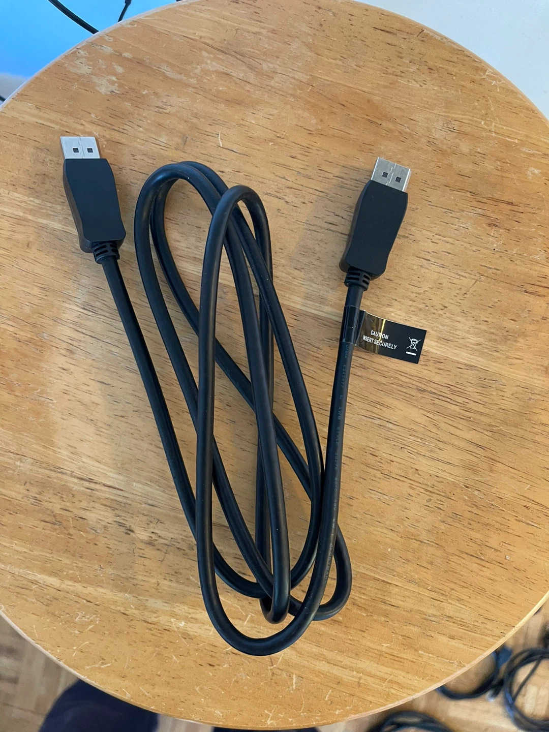 Black DisplayPort Cable - photo 2