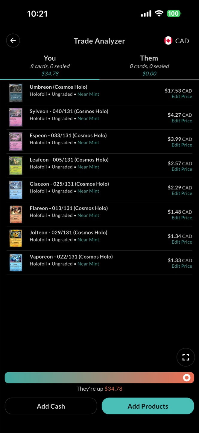 Eeveelutions cosmos holos Pokémon cards - photo 2