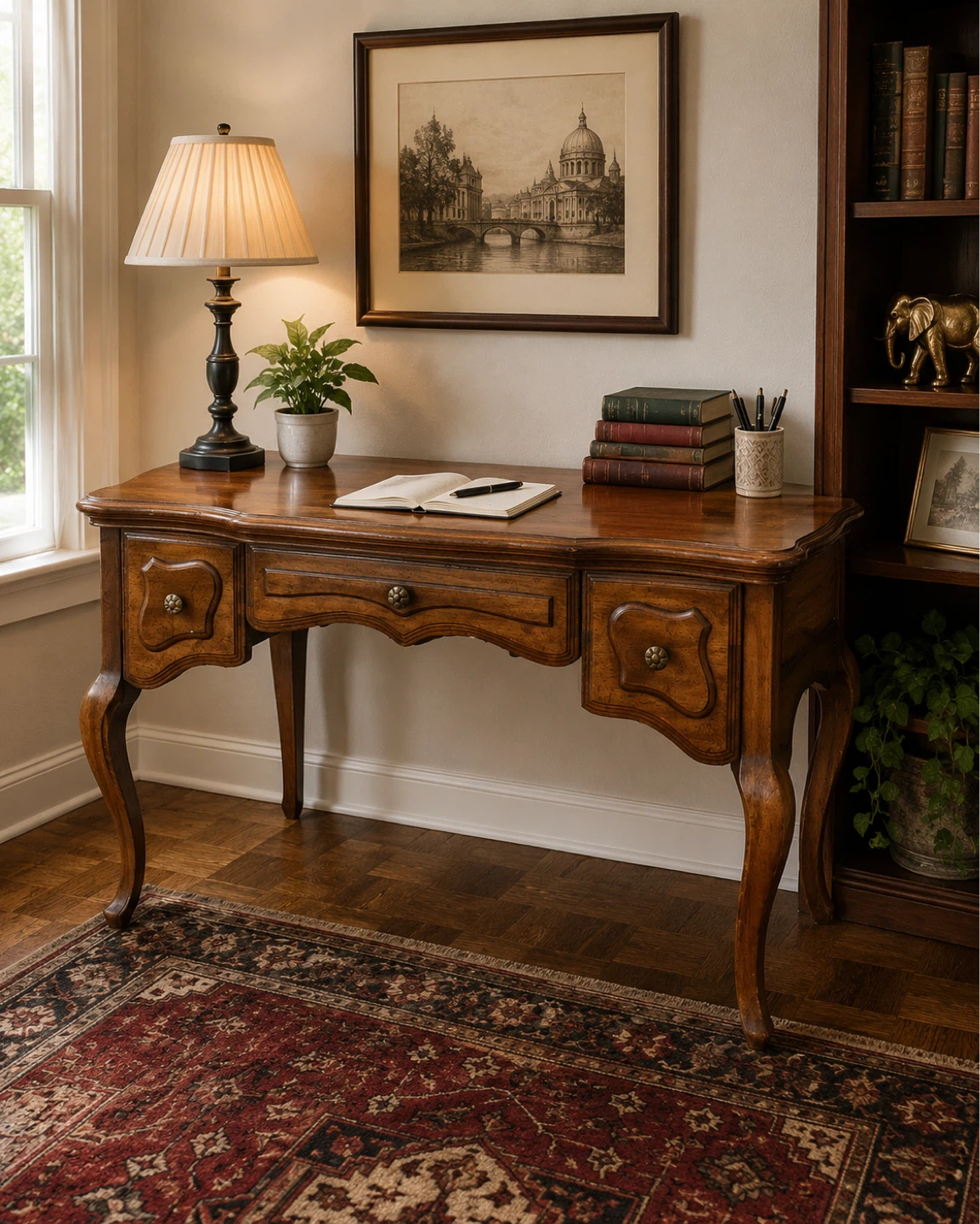 Vintage Wooden Writing Desk