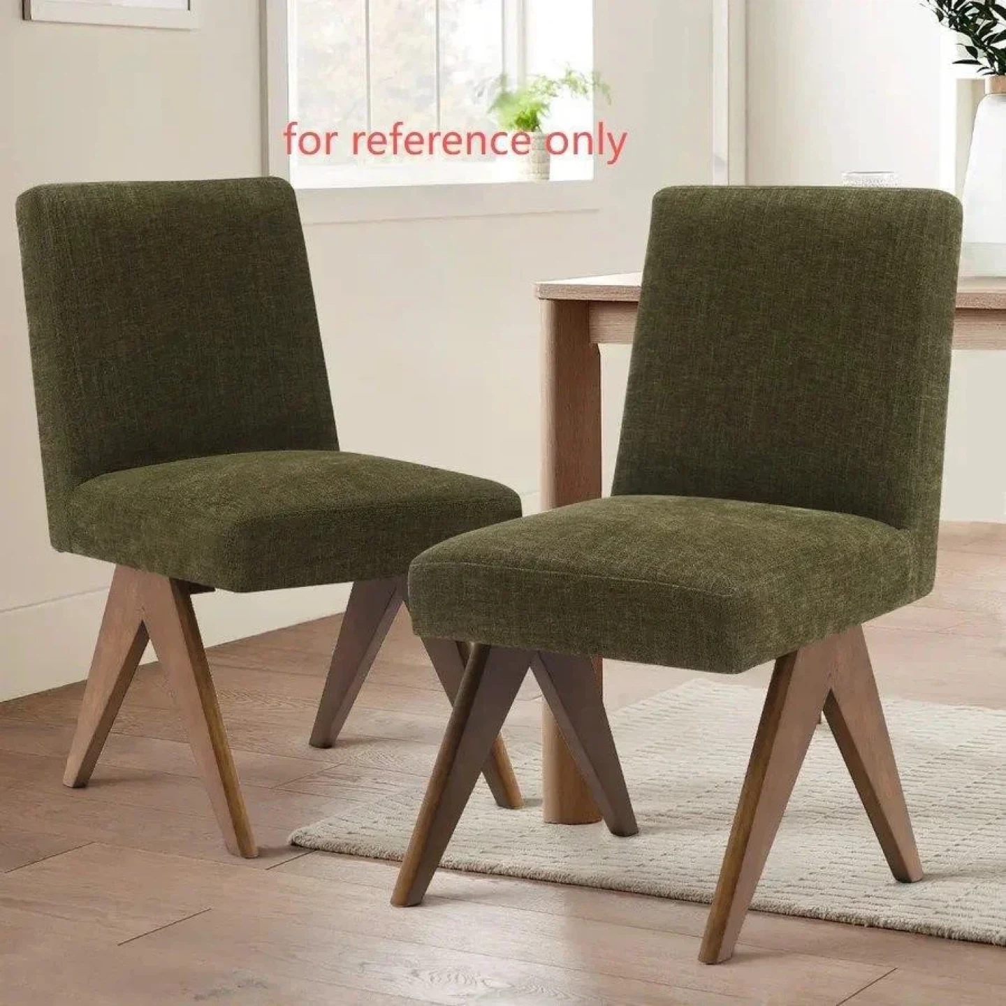 Green Dining Chairs set of 2