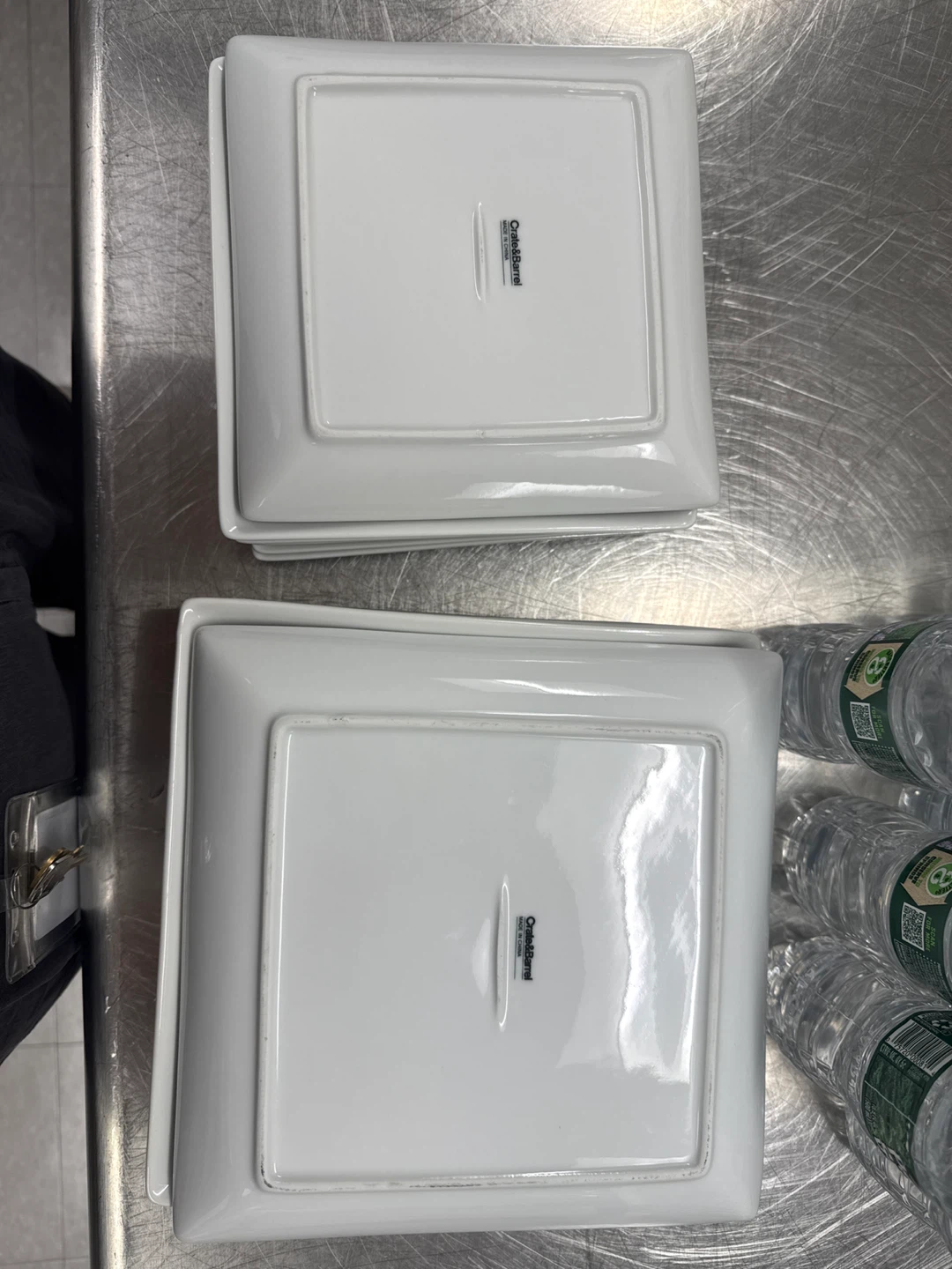 Crate & Barrel Square White Plates - photo 2