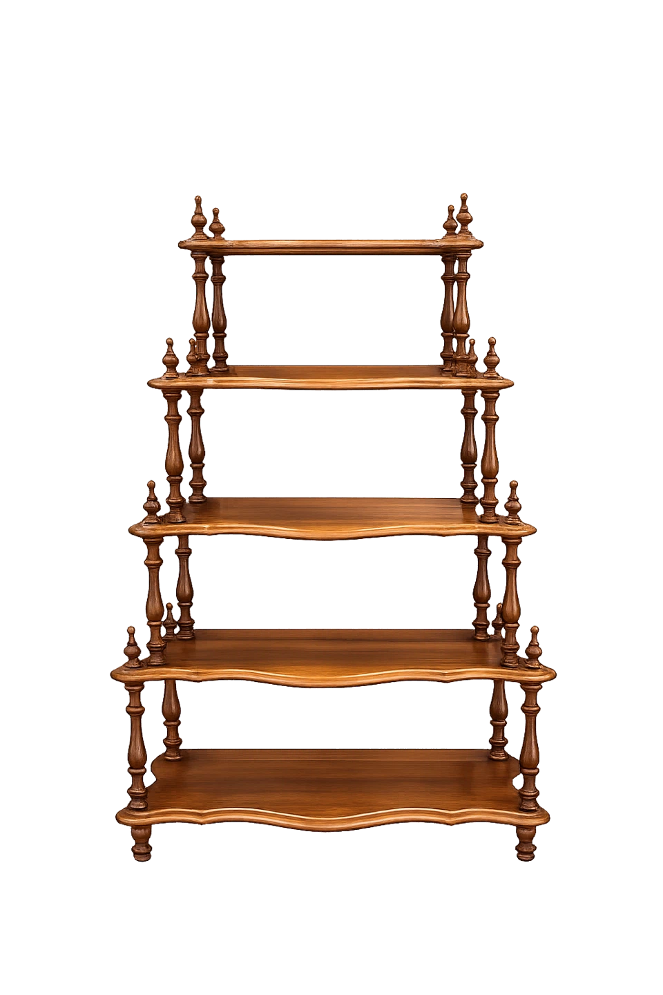 Vintage Wooden Display Shelf
