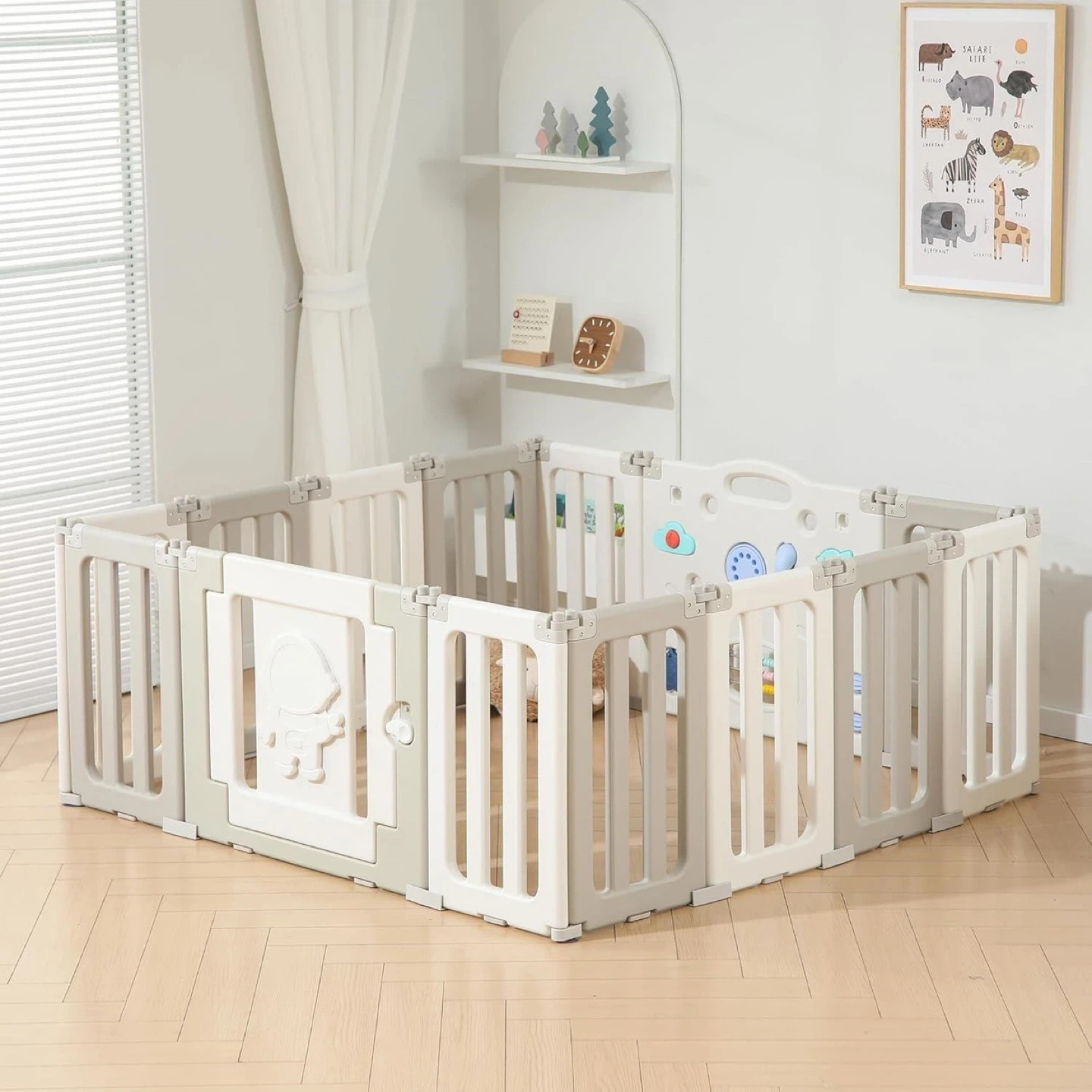 Kids Playpen Baby Activity 14 panels