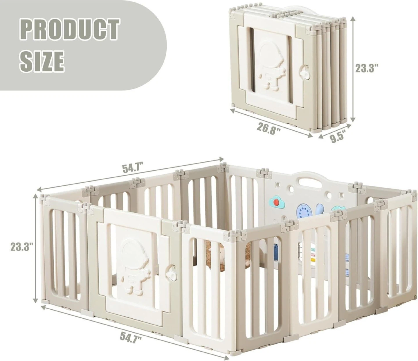 Kids Playpen Baby Activity 14 panels - photo 2