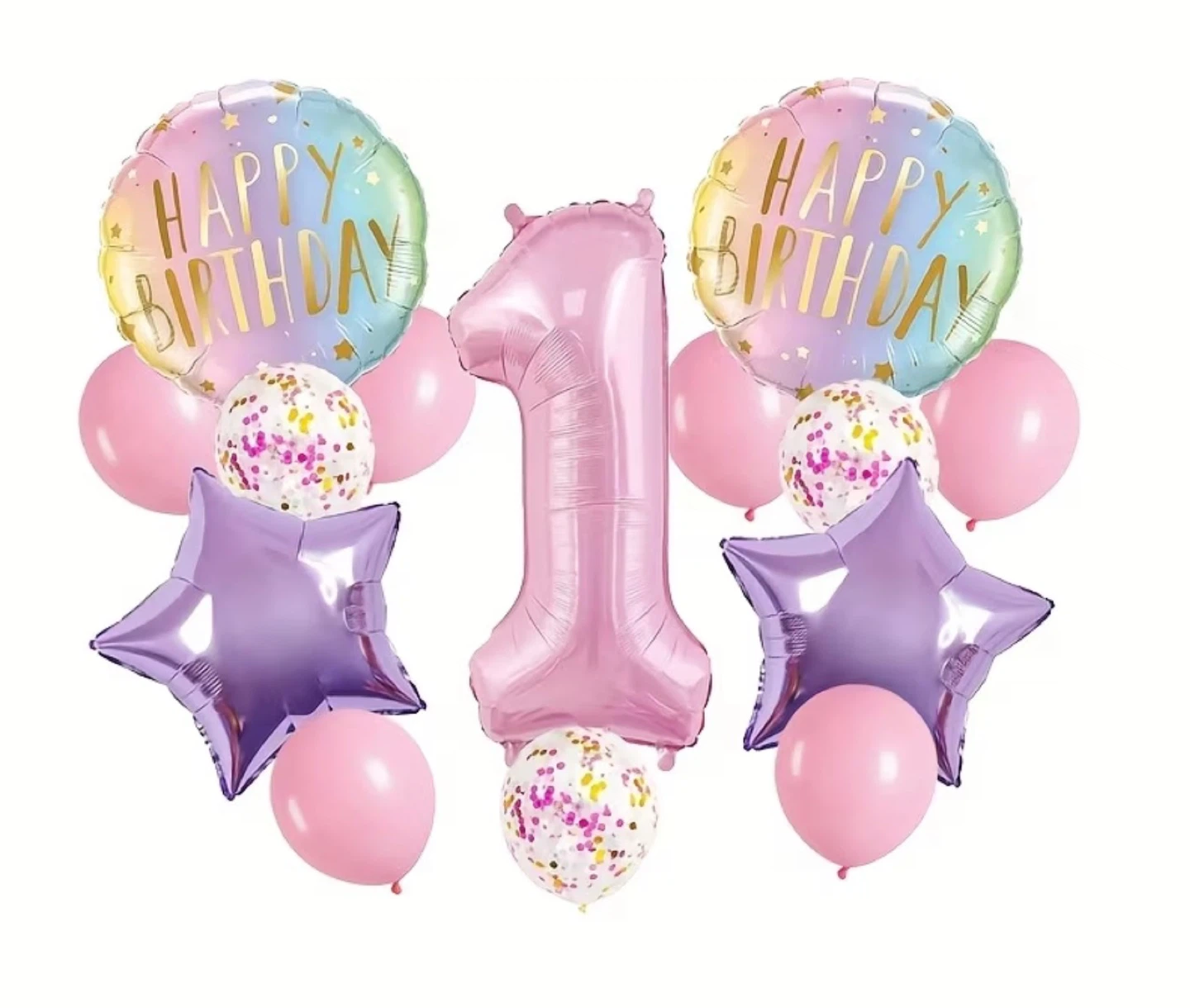 Happy Birthday Balloon Set - Number
