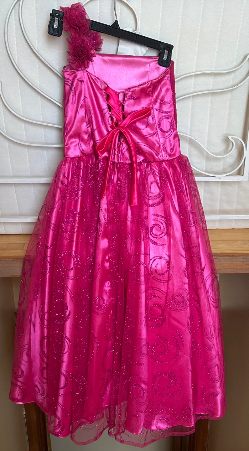 Girls Pink Sparkly Formal Dress - photo 2