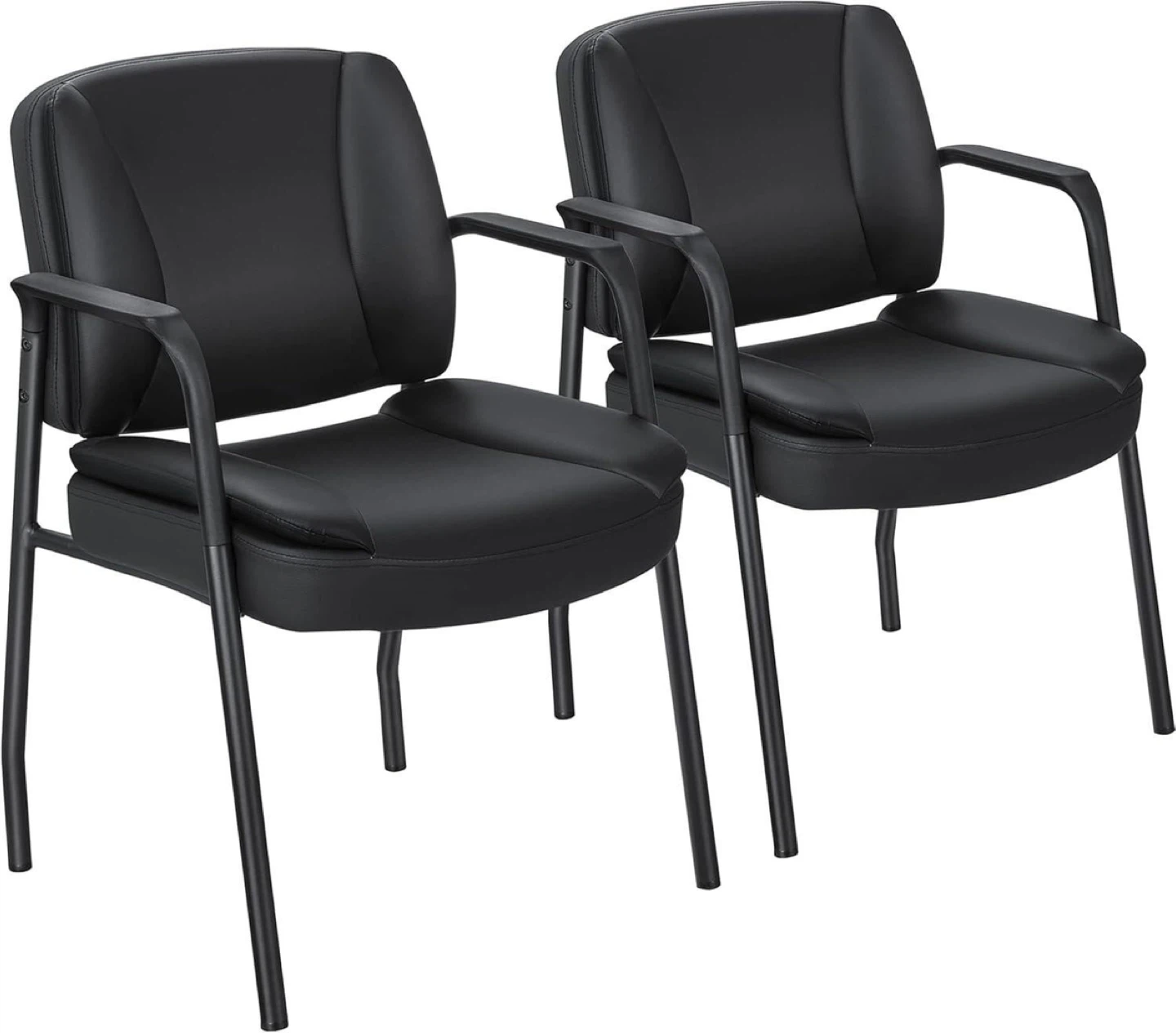 Black Arm Chairs (Set of 2) office chairs