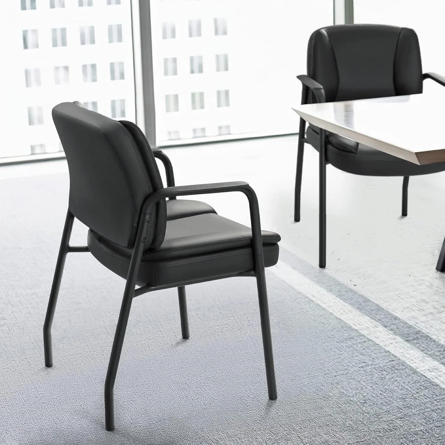 Black Arm Chairs (Set of 2) office chairs - photo 3
