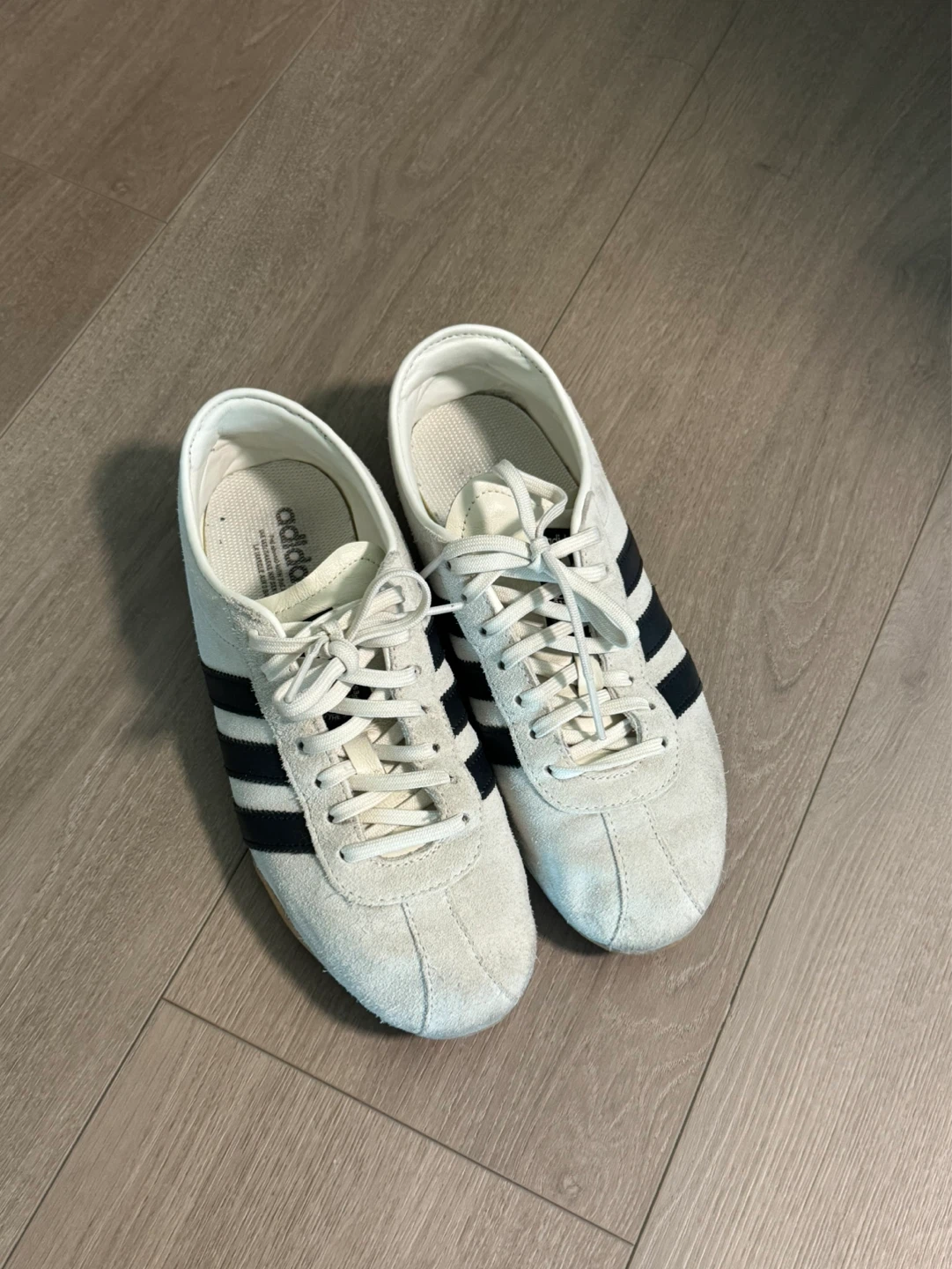 Adidas White & Black Suede Sneakers - photo 3