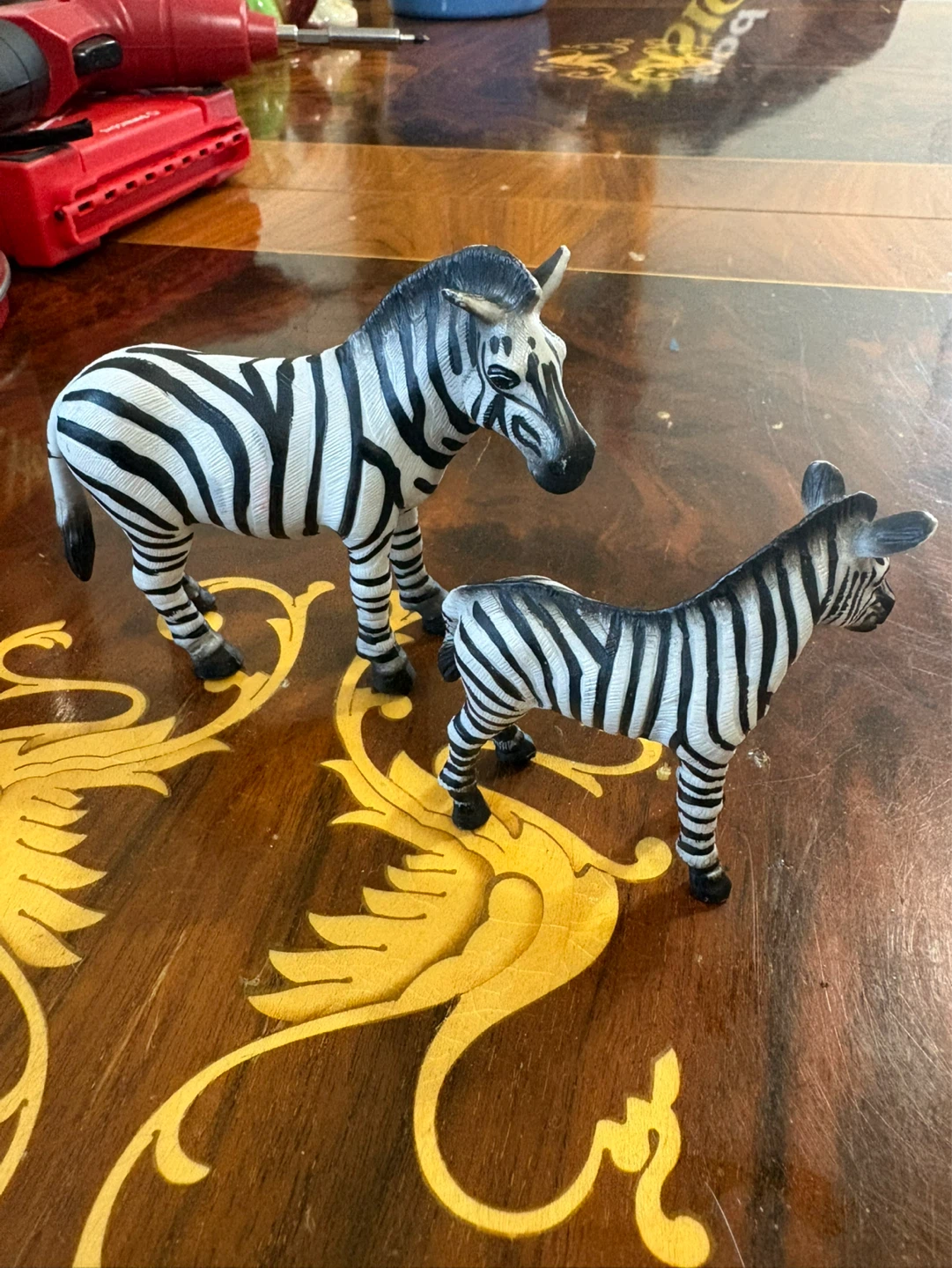 Vintage Schleich Zebra and Foal Toy Figures - photo 2