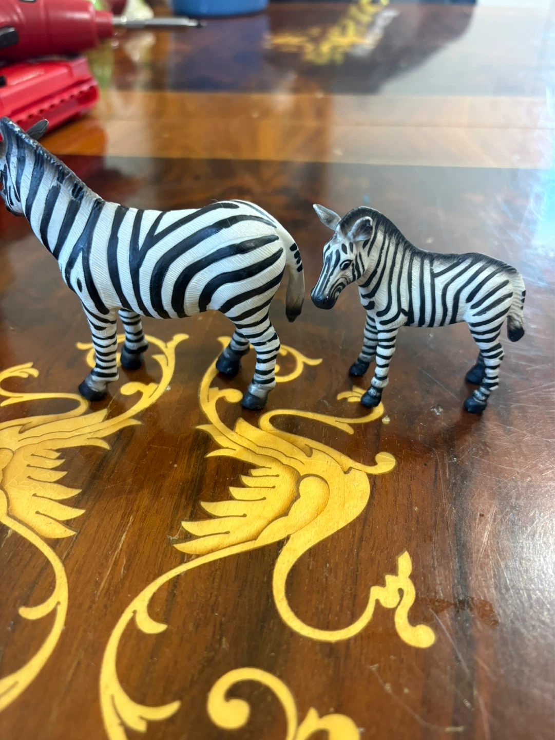 Vintage Schleich Zebra and Foal Toy Figures - photo 3
