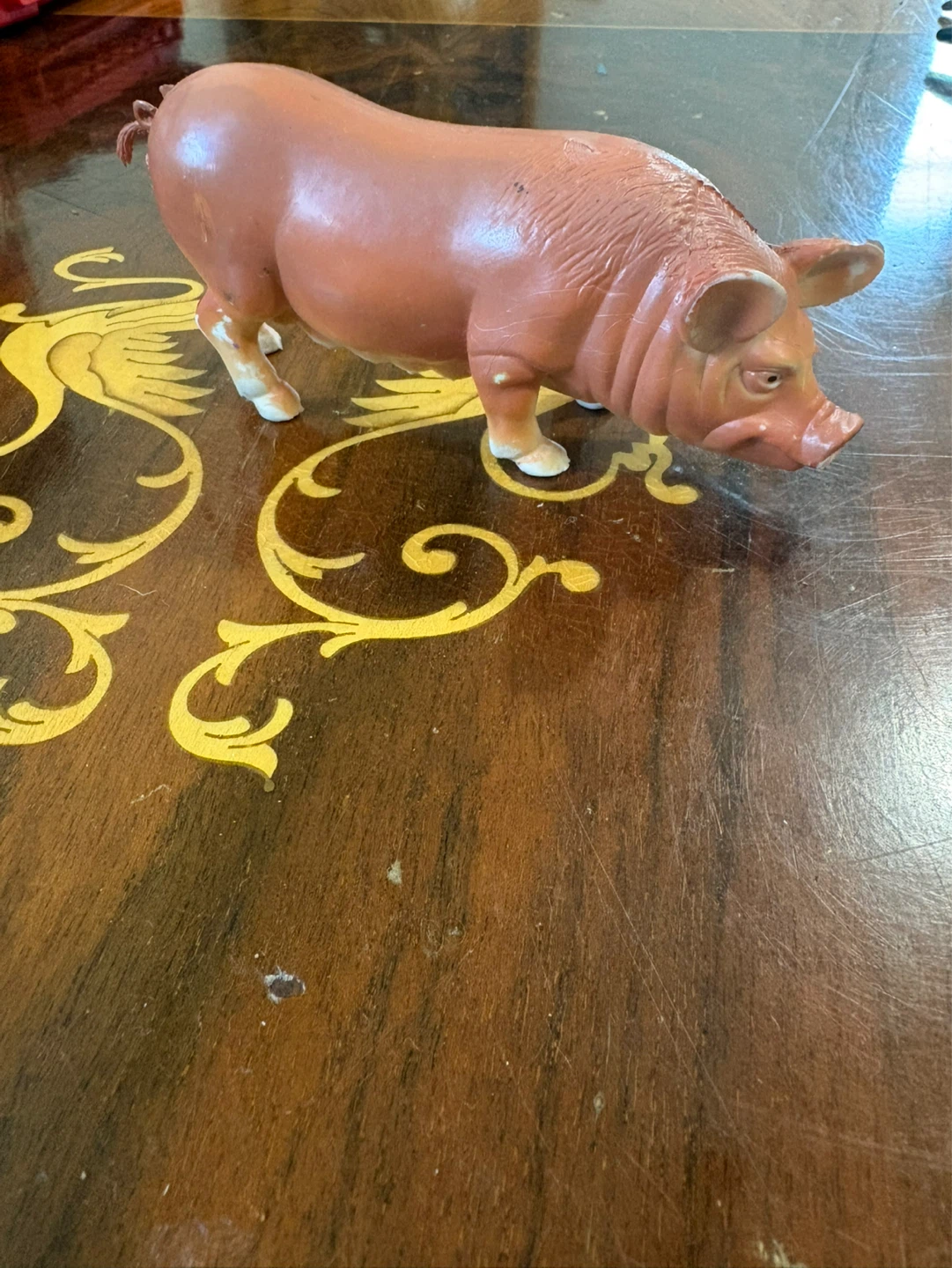 Vintage Plastic Pig Figurine