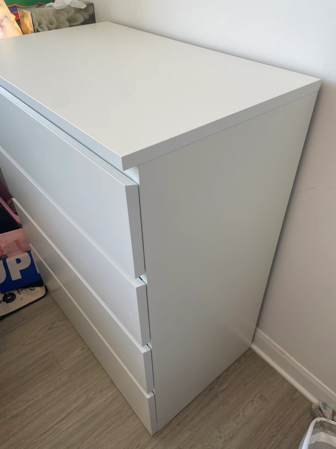 White IKEA 4-Drawer Chest Dresser - photo 3