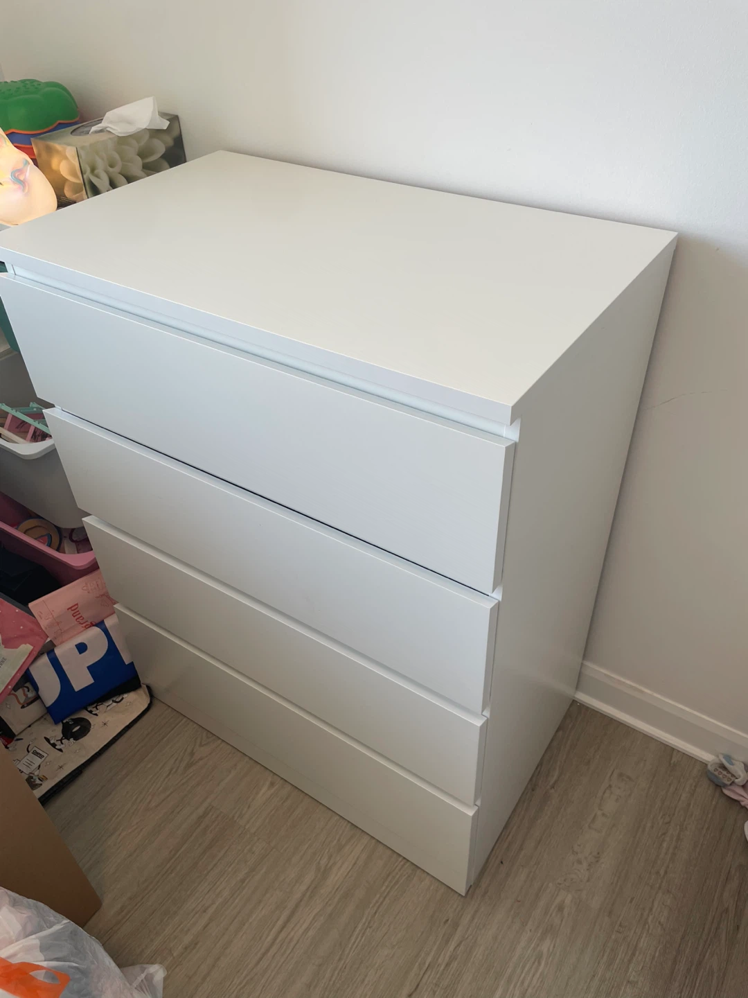 White IKEA 4-Drawer Chest Dresser