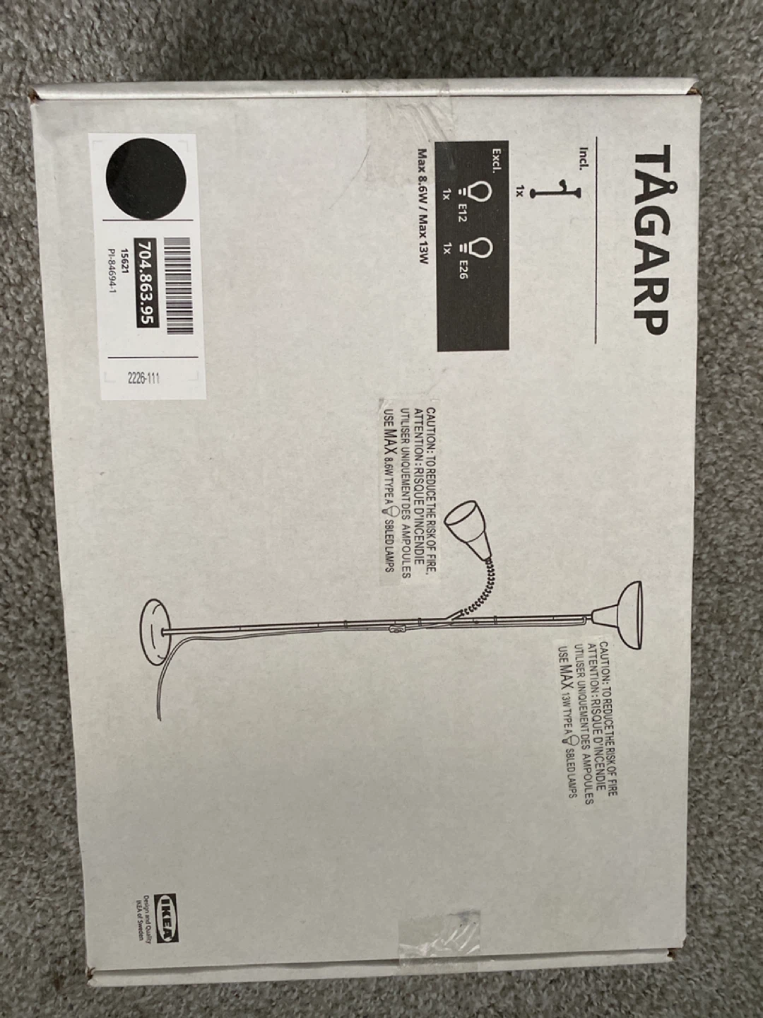 IKEA TÅGARP Floor Lamp