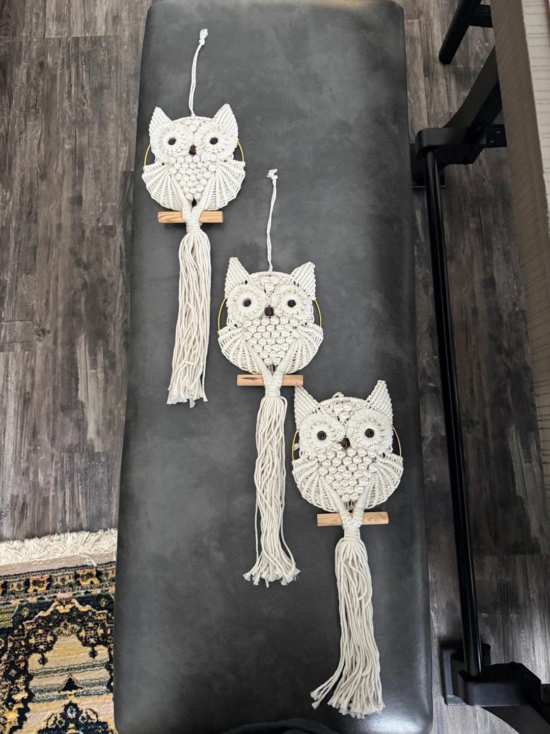 Small Handmade Macrame Owl Wall Hangings