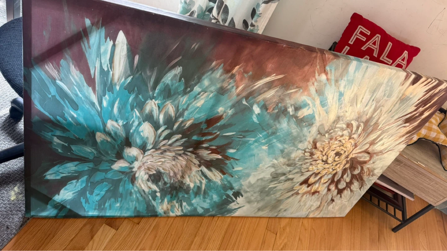 Abstract Floral Canvas Wall Art check more pictures
