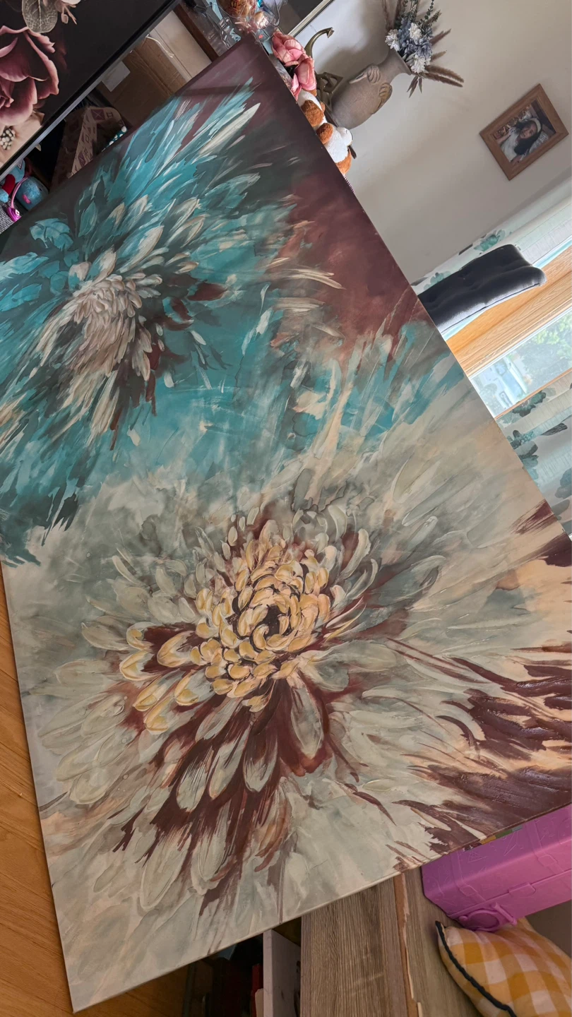 Abstract Floral Canvas Wall Art check more pictures - photo 4