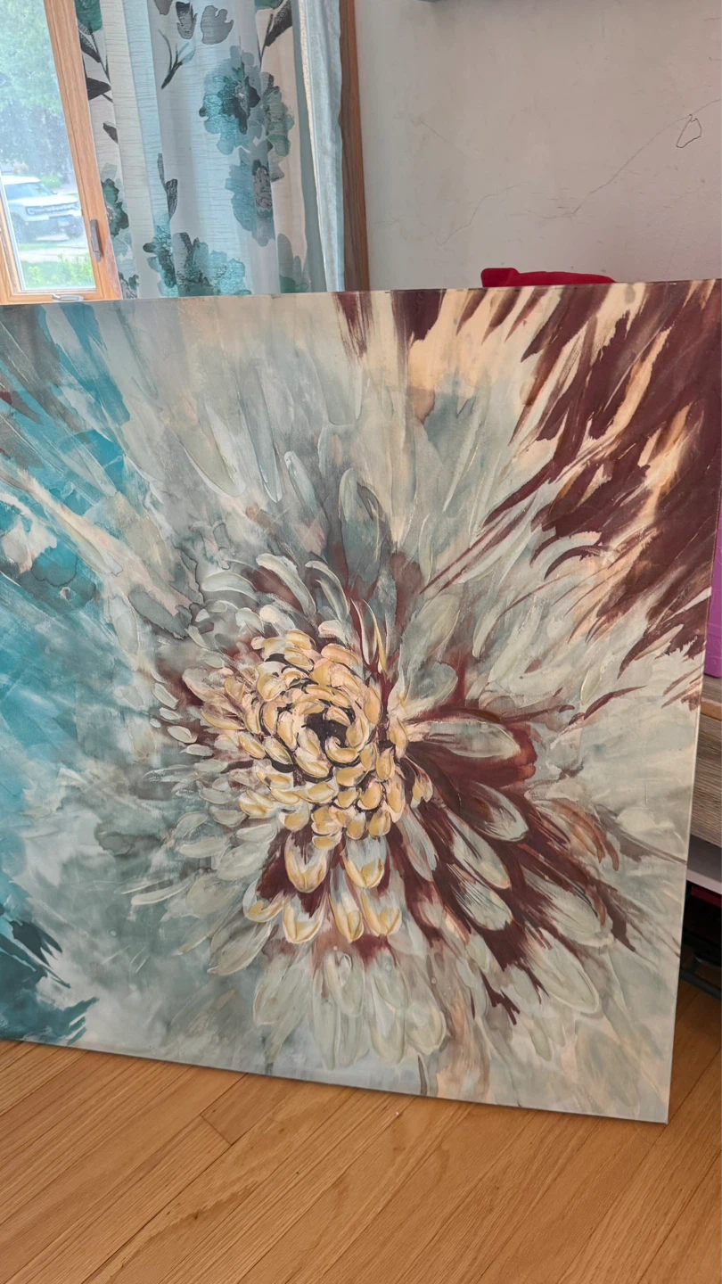 Abstract Floral Canvas Wall Art check more pictures - photo 3